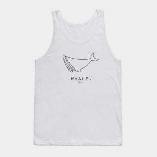 Whale "Kujira" Japanese Minimalist/Simple Art Tank Top